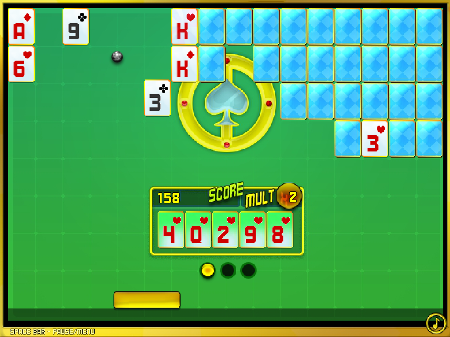 Screenshot du jeu Pokanoid : main Couleur